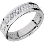 14K White Gold + Polish Finish