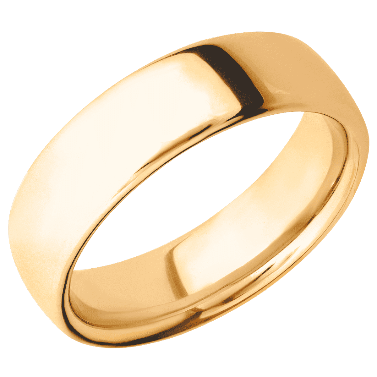 14K Yellow Gold + Polish Finish