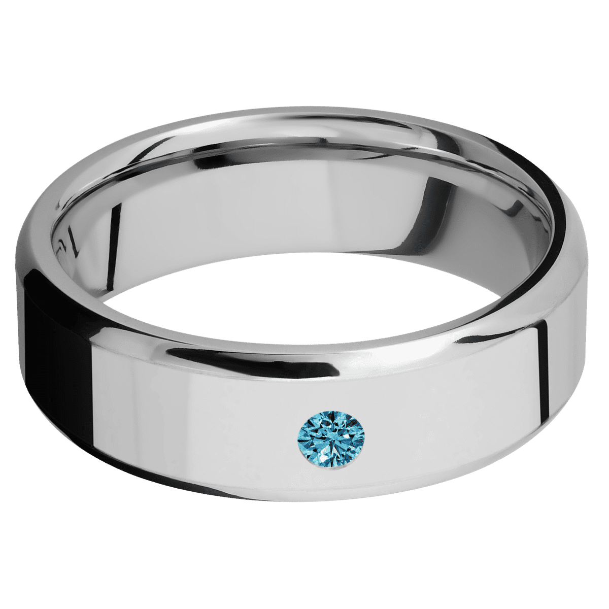 14K White Gold + Polish , Polish Finish