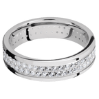 14K White Gold + Polish Finish