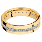 14K Yellow Gold + Polish Finish
