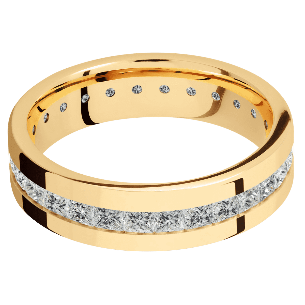 14K Yellow Gold + Polish Finish