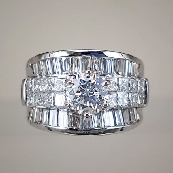 3.5 Carat VVS2 Diamond Engagement Ring