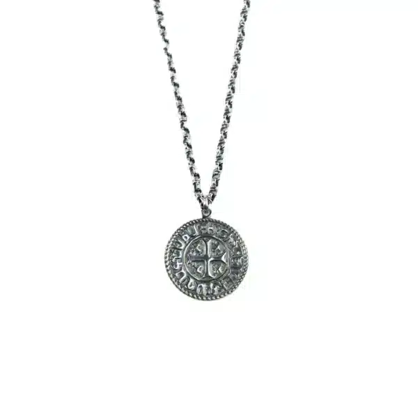 Pregomesh 925 Silver Coin Necklace "Levon II"